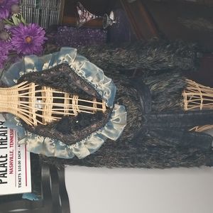 Anis.A Shag Embellished Jacket